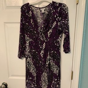 MOTHERHOOD MATERNITY PRINTED DRESS LARGE